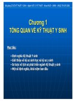 Bài giảng môn kỹ thuật y sinh