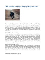 Thất bại trong công việc - đứng dậy bằng cách nào ppt