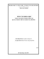 Nâng cao chất lượng công tác quản lý đoàn viên của đoàn xã, phường