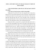 định hướng và giải pháp phát triển của viện quy hoạch và thiết kế nông nghiệp trong tương lai