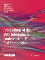 proceedings of the 20th international conference on fluidized bed combustion