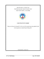 Nâng cao hiệu quả tín dụng đối với hộ sản xuất tại ngân hàng nông nghiệp & phát triển nông thôn chi nhánh huyện hoằng hóa”