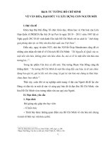 tư tưởng hồ chí minh về văn hóa, đạo đức và xây dựng con người mới