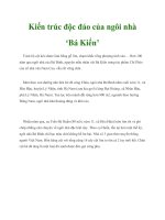 Kiến trúc độc đáo của ngôi nhà ‘Bá Kiến’ potx