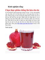 chọn thực phẩm chống lão hóa da