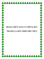 HOÀNG THÚY NGÂN VÀ NHỮNG BỨC TRANH LỤA HỒN NHIÊN SIÊU THỰC ppt