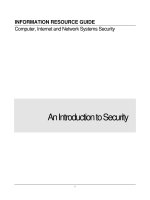 information resource guide  computer internet and network systems security