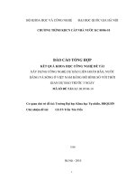 Xay dựng công nghệ dự báo liên hoàn bão, nước dâng và sóng ở việt nam bằng mô hình số với thời gian dự báo trước 3 ngày