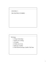 bài giảng thị trường cổ phiếu