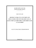 Thương vụ M&A của công ty cổ phần Thủy sản Hùng Vương với công ty cổ phần XNK Thủy sản An Giang tiếp cận trên khía cạnh chiến lược và tài chính