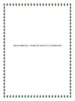 HOÀNG ĐÌNH TÀI - VẺ ĐẸP MỸ THUẬT CỦA SỰ BÌNH YÊN pptx