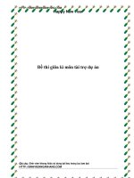 Đề thi giữa kì môn tài trợ dự án doc