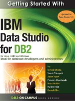 Getting started with IBM data studio v31
