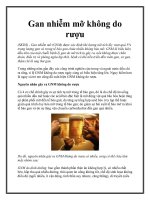 Gan nhiễm mỡ không do rượu doc