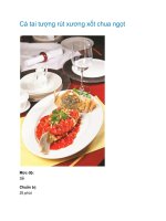 Cá tai tượng rút xương xốt chua ngọt pot