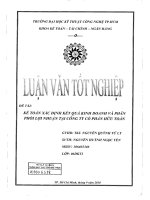 Khóa luận tốt nghiệp : Kế toán xác định kết quả kinh doanh và phân phối lợi nhuận tại công ty cổ phần hữu toàn