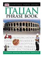 eyewitness travel guides italian phrasebook