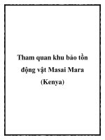 Tham quan khu bảo tồn động vật Masai Mara (Kenya) doc
