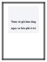Núm vú giả làm tăng nguy cơ béo phì ở trẻ pdf