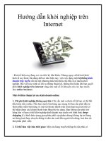 Hướng dẫn khởi nghiệp trên Internet ppt