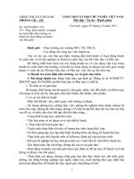 Hướng dãn thực hiện thanh tra CMNV giáo viên