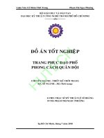 trang phục dạo phố phong cách quân đội