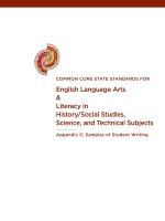 English Language arts & Literacy in History/social studies, science, and technical subjects pptx