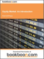 Equity market. An introduction