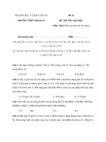 SỞ GIÁO DỤC VÀ ĐÀO TẠO TN TRƯỜNG THPT TRẠI CAU ĐỀ 43 ppt