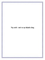 Nụ cười - mở ra sự thành công pot