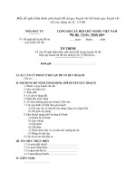 Mẫu đề nghị thẩm định, phê duyệt Đồ án quy hoạch chi tiết hoặc quy hoạch chi tiết xây dựng (tỷ lệ: 1/5.00) doc