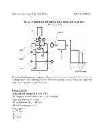 thiết kế hệ thống dẫn động thùng trộn