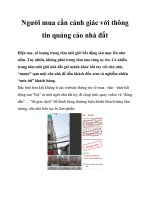 Người mua cần cảnh giác với thông tin quảng cáo nhà đất pot