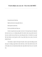 Trách nhiệm của con cái - Cho tròn chữ HIẾU ppt