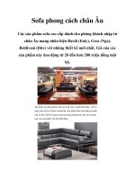 Sofa phong cách châu Âu potx