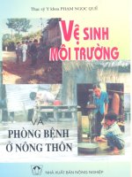 VỆ SINH MÔI TRƯỜNG VÀ PHÒNG BỆNH Ở NÔNG THÔN