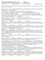 ĐỀ THI THỬ MÔN HÓA 2013 LẦN 41