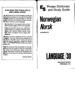   berlitz language 30 norwegian phrase dictionary and study guide