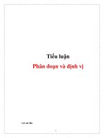 Tiểu luận: Phân đoạn và định vị doc