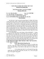 Báo cáo thực tập CTY CP Du Lịch Cần Thơ -  Đào Văn Hòa