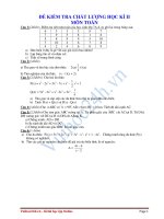 ĐỀ KIỂM TRA CHẤT LƯỢNG HỌC KÌ II MÔN TOÁN LỚP 7 ĐỀ 8 doc