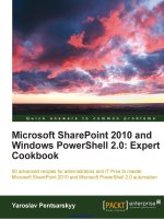 microsoft sharepoint 2010 and windows powershell 2.0