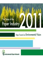 The State of the Paper Industry 2011 Steps Toward an Environmental Vision potx