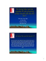 Sử dụng hiệu quả tài nguyên IP, các phương pháp chuyển đổi địa chỉ NAT