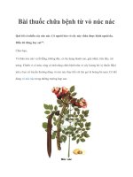 Bài thuốc chữa bệnh từ vỏ núc nác pdf