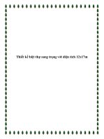 Thiết kế biệt thự sang trọng với diện tích 12x17m pot