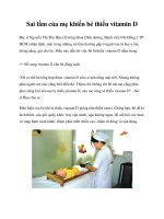 Sai lầm của mẹ khiến bé thiếu vitamin D ppt