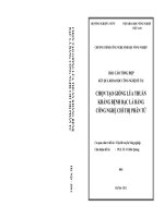 chọn tạo giống lúa thuần kháng bệnh bạc lá bằng công nghệ chỉ thị phân tử