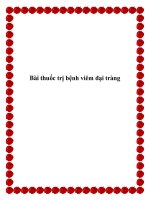 Bài thuốc trị bệnh viêm đại tràng ppt