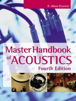 everest f.a. the master handbook of acoustics